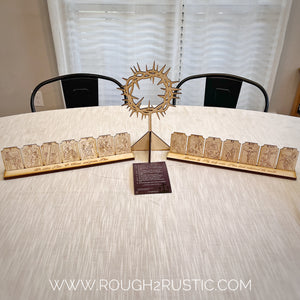 Engraved Shelf Display Stations of the Cross