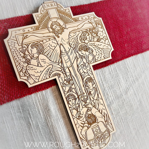 Brightly Hude Calix Crucifix