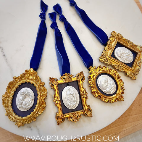 Gold Framed Intaglio Ornaments