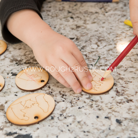 Mini DIY 9 Piece Nativity Ornaments Set