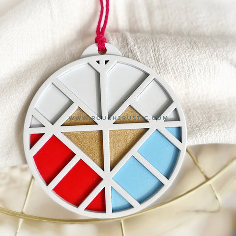 Divine Mercy Mosaic Ornament